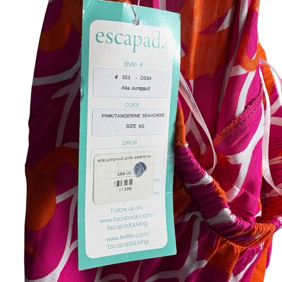 ESCAPADA Strapless Seahorse Alia Jumpsuit in Pink/Orange Size XS — NWT - Picture 9 of 10
